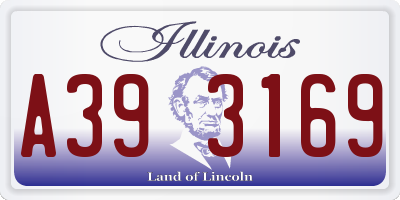 IL license plate A393169
