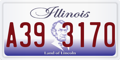 IL license plate A393170
