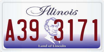 IL license plate A393171