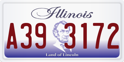 IL license plate A393172