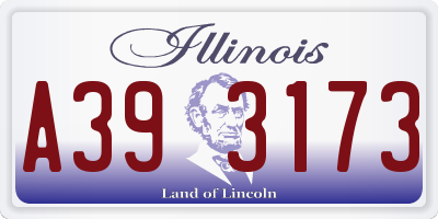 IL license plate A393173