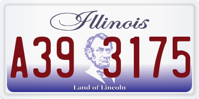 IL license plate A393175