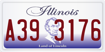 IL license plate A393176