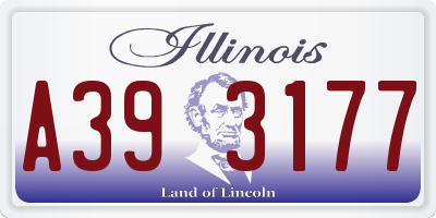 IL license plate A393177
