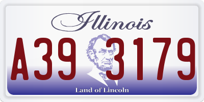 IL license plate A393179
