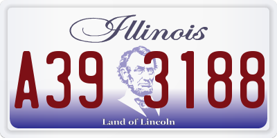 IL license plate A393188