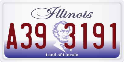 IL license plate A393191