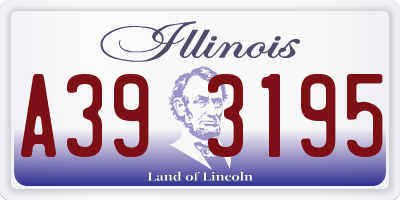 IL license plate A393195