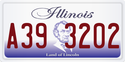 IL license plate A393202