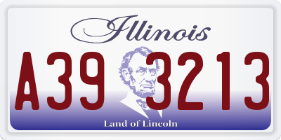 IL license plate A393213
