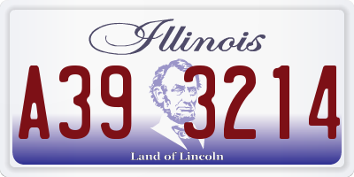IL license plate A393214