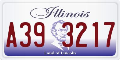 IL license plate A393217