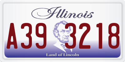 IL license plate A393218