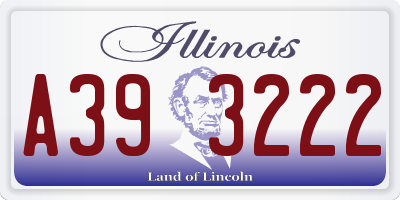 IL license plate A393222