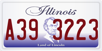IL license plate A393223