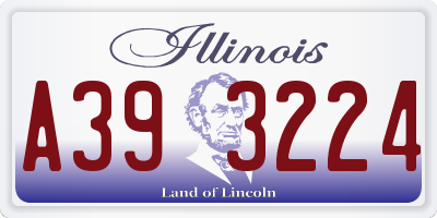 IL license plate A393224