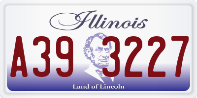 IL license plate A393227