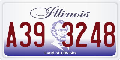 IL license plate A393248