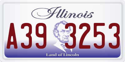 IL license plate A393253