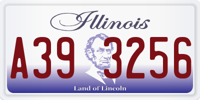 IL license plate A393256