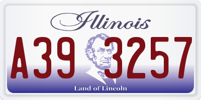 IL license plate A393257