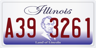 IL license plate A393261