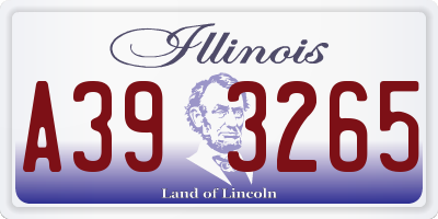 IL license plate A393265