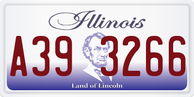IL license plate A393266