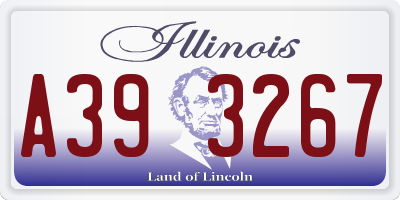 IL license plate A393267