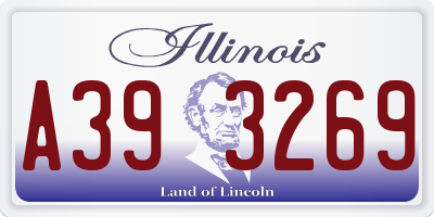 IL license plate A393269
