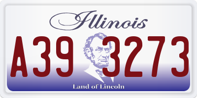 IL license plate A393273