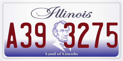 IL license plate A393275