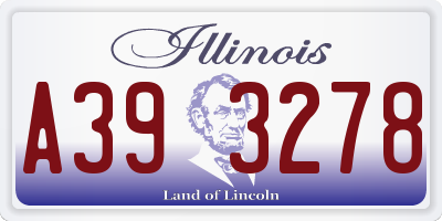 IL license plate A393278
