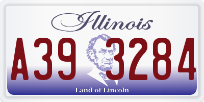 IL license plate A393284