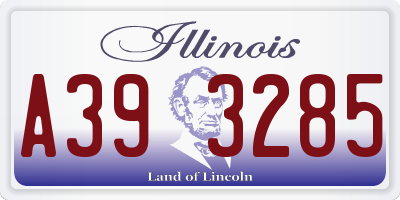 IL license plate A393285