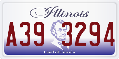 IL license plate A393294