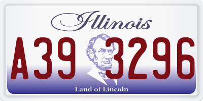 IL license plate A393296