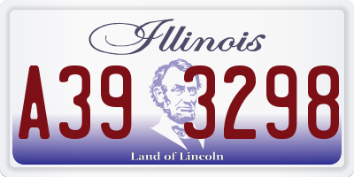 IL license plate A393298
