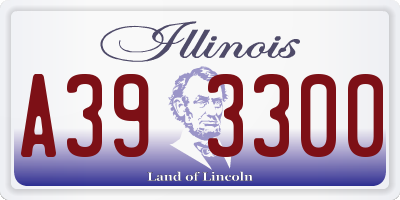 IL license plate A393300