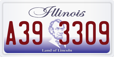 IL license plate A393309