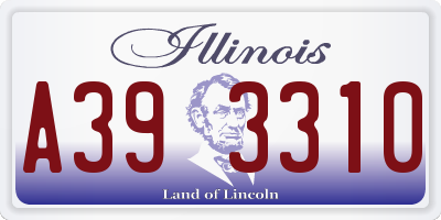 IL license plate A393310