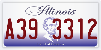 IL license plate A393312