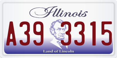 IL license plate A393315