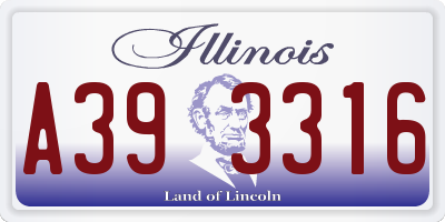 IL license plate A393316