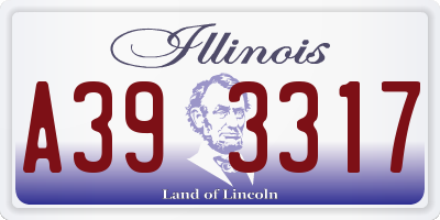 IL license plate A393317