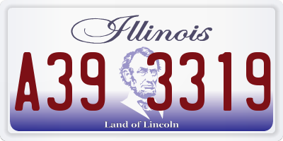 IL license plate A393319