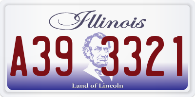 IL license plate A393321