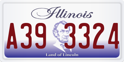 IL license plate A393324