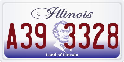 IL license plate A393328