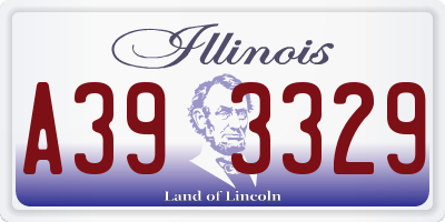 IL license plate A393329
